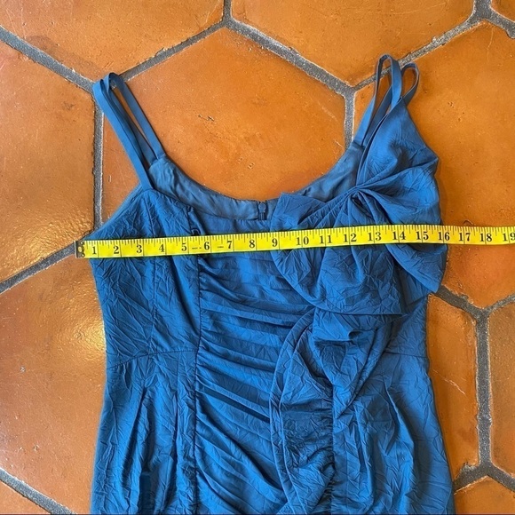 Nanette Lepore Unwrap Me Ruched Cocktail Dress - Picture 8 of 9